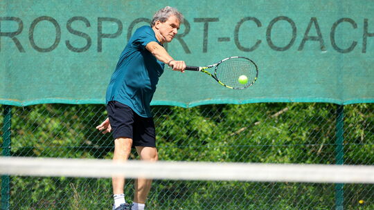 Simmerns Sportpark-Chef Lothar Rodenbusch war bei den Männern 60 in der Südwestliga nur im Doppel am Start, konnte aber mit sein