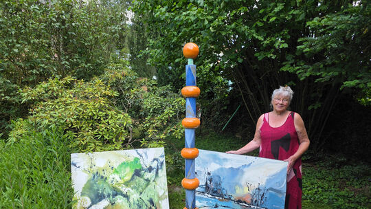 Das Geburtstagskind Ilse Voigt, 85, wurde vor wenigen Wochen durch ihre Heimatgemeinde Netzbach für ihr Lebenswerk geehrt.