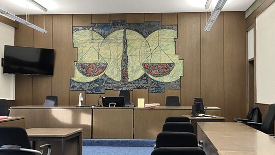 Der große Sitzungssaal im Amtsgericht Montabaur.