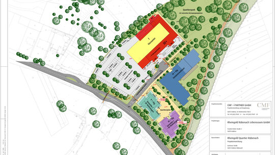 So sieht der aktuelle Konzeptionsentwurf zum Bebauungsplan für das "Nahversorgungszentrum Rübenach" in Koblenz aus. In Rübenach