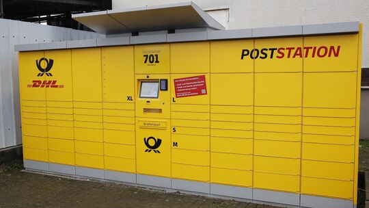 Solch eine Poststation möchte die DHL Group mit der Stadt Koblenz/Wirtschaftsförderung im Koblenzer Stadtteil Rübenach aufstelle
