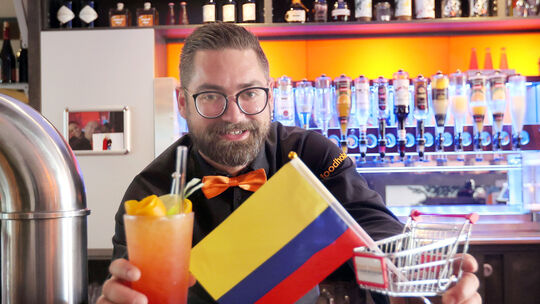 Tim Correia-Dias kreierte den "Quito-Sunrise" für das Duell Deutschland gegen Ecuador.