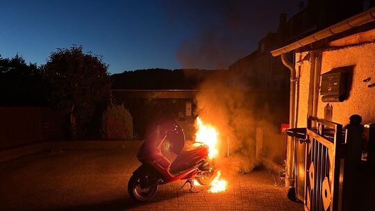 Brand Motorroller Prüm Langemarckstr.