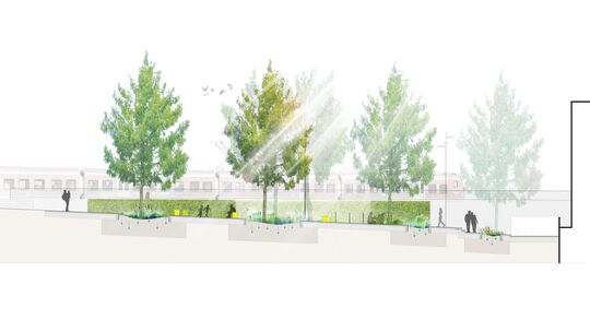 Der Bahnhofsvorplatz in Oberlahnstein soll ein neues Gesicht bekommen. Das starke Gefälle zur Unterführung (rechts) soll durch A