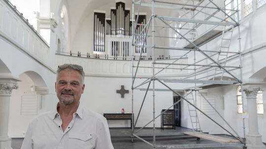 Ab Juli sollen hier wieder Gottesdienste stattfinden – Presbyter Georg Kohl ist zuversichtlich, dass das klappt.