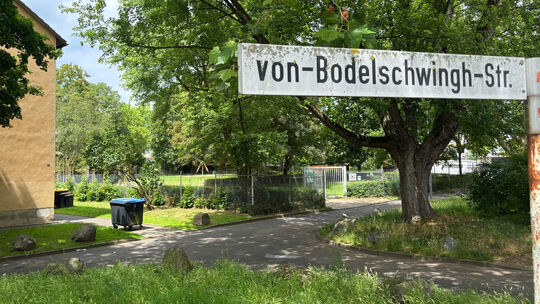 Ihrer Sorge um die jahrzehntealten Ahornbäume, die im Viertel für Schatten sorgen, verliehen Anwohner der Von-Bodelschwingh-Stra