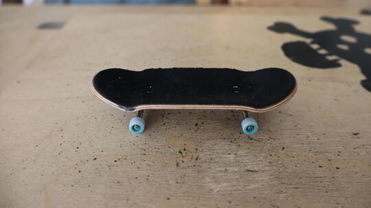 Mit seinem Mini-Skatebaord ist Alex Christ aus Argenthal erneut Weltmeister im Fingerboarding geworden.