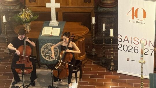 Klaudio Zoto (Violincello I) und Seungyeon Baik (Violoncello II) war die Spielfreude deutlich anzusehen.
