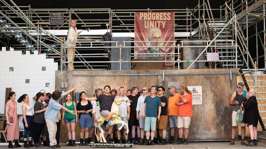 Respekt: Das Ensemble von "Sweeney Todd" hat eine heiße Probenphase auf der Freilichtbühne der Festung Ehrenbreitstein hinter si