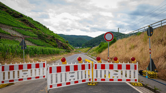 Die Straße zwischen Rech und Dernau ist für zwei Wochen gesperrt. Auch für Radfahrer.
