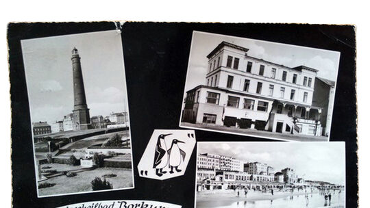 Eine alte Ansichtskarte von der Insel Borkum. An der Nordsee erlebte Bernd Schrupp aus Vielbach Mitte der 1950er-Jahre "tolle se