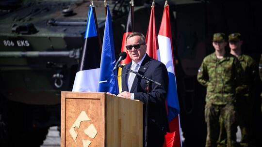 Übergabe 1. Deutsch-Niederländisches Korps in Estland