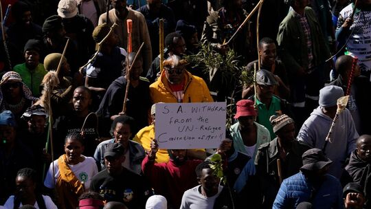 Proteste gegen die Einwanderungspolitik in Südafrika