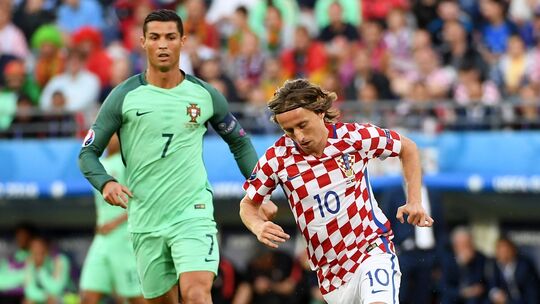 Cristiano Ronaldo und Luka Modric Cristiano Ronaldo und Luka Modric