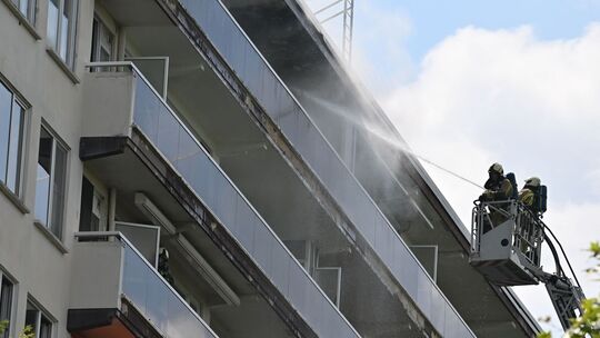 Wohnhaus-Brand in Belgien
