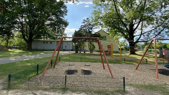 Blick auf den Kindergarten „Zur Wundertüte“ Pracht.