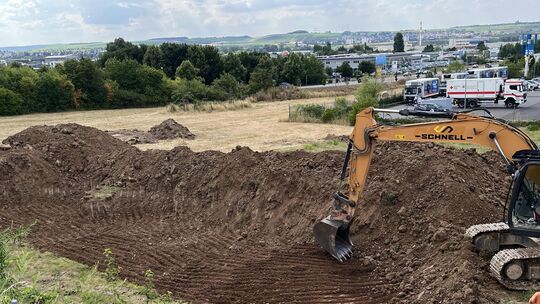 Die Baurabeiten für den Moscheeneubau am Bad Kreuznacher Grenzgraben haben jetzt begonnen.