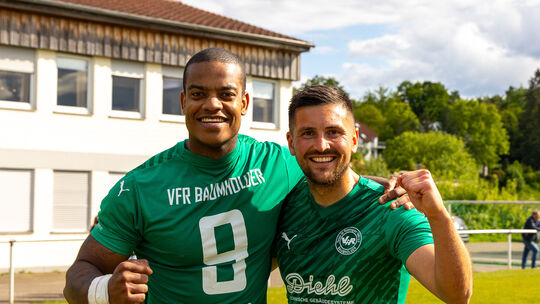 Lucas (links) fehlte beim ersten Testspiel des VfR Baumholder noch. Marius Gedratis (rechts) war dagegen dabei und eröffnete bei