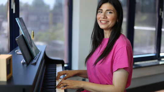 Ein intuitiver Zugang zur Musik ist Marie Eikemper in ihrem Unterricht sehr wichtig. Ein intuitiver Zugang zur Musik ist Marie Eikemper in ihrem Unterricht sehr wichtig.