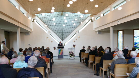 Einblicke in die neue Aussegnungshalle am Ahrweiler Ahrtorfriedhof gab es am Tag der Architektur.