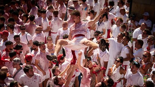 Beginn der Fiesta San-Fermin in Pamplona Beginn der Fiesta San-Fermin in Pamplona