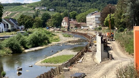 Hochwasserschutzmaßnahmen an der Ahr wurden und werden fertiggestellt. Doch sie reichen nach Ansicht des Fachmanns Holger Schütt