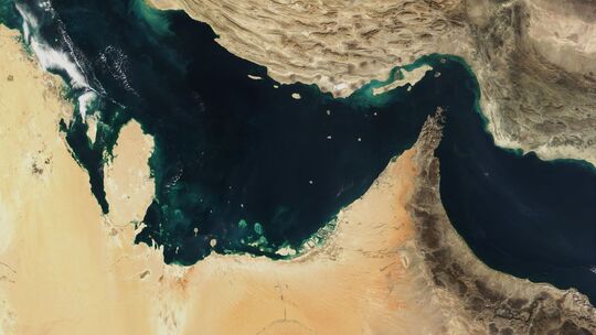 Satellitenaufnahme des Persischen Golfs