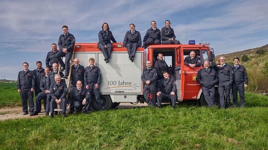 Die aktuelle Truppe der aktiven Feuerwehrleute im Murreland.
