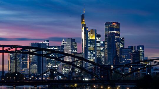 Skyline in Frankfurt