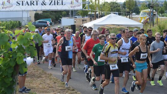 Los geht's: Mitten durch die Monzinger Weinberge laufen die Sportler am Sonntag beim Wingertslauf, der zum zwölften Mal stattfin