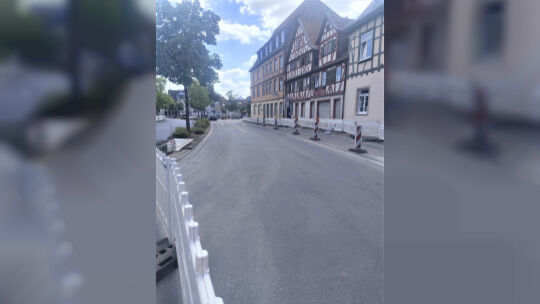 Die Baustelle in der Hochstraße (Stand: 9. Juli) läuft nach Angaben der Stadtverwaltung voll nach Plan.