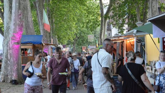 Für einen Freitagabend war Street Food Experience, die von "Meine Stadt Bad Kreuznach" organisierrt wurde, gut besucht.