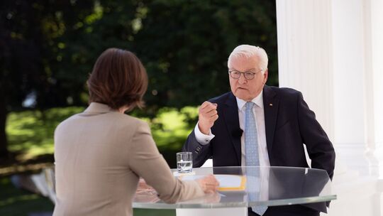 ZDF-Sommerinterview mit Bundespräsident Steinmeier