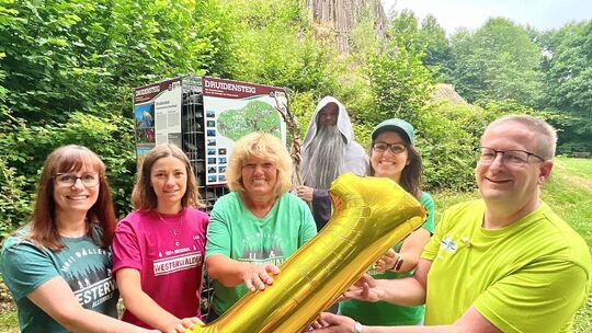 Bei der Westerwald Touristik und dem Team hinter dem Druidensteig herrscht große Freude über die Auszeichnung als Deutschlands s