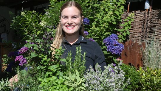 Liebhabern von Kräuter steht eine große Auswahl im Obst- und Blumenhof zur Verfügung.