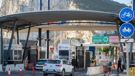 Grenzübergang nach Gibraltar Grenzübergang nach Gibraltar