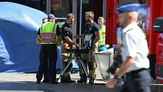 Gebäudebrand in Brüssel