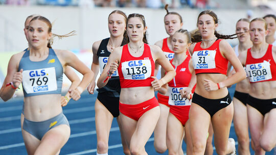 Lucie Biehl (Start-Nummer 1138) untermauerte bei der U20-DM in Wattenscheid eindrucksvoll, dass sie sich in der nationalen Spitz