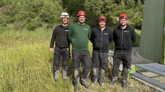 Putzmunter geht es für das Serviceteam am Montagmorgen los mit ihrem Einsatz im Windpark Ellern.
