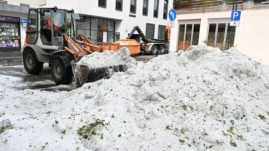Unwetter in Baden-Württemberg - Hagel Unwetter in Baden-Württemberg - Hagel