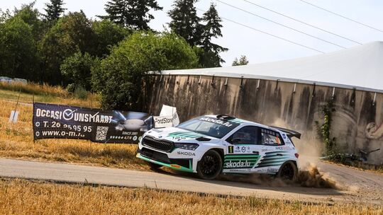 Marijan Griebel erwischte bei der Rallye Luxemburg einen schlechten Start, landete dann aber mit seinem Skoda noch auf Rang zwei