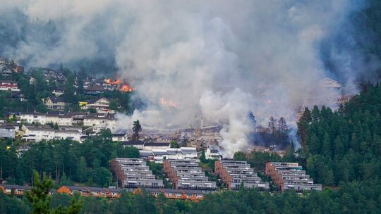Brand in Drammen Brand in Drammen