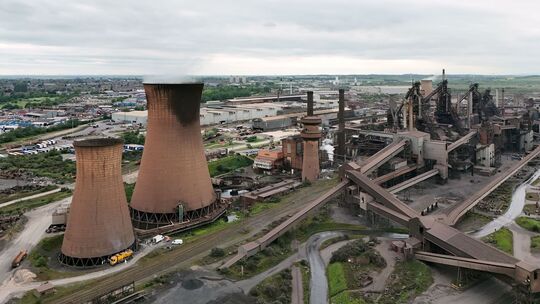 British Steel Werke in Scunthorpe British Steel Werke in Scunthorpe