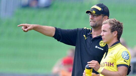 Jürgen Klopp und Mario Götze Jürgen Klopp und Mario Götze