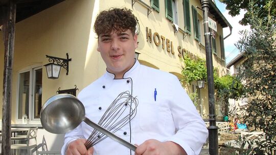 Pasquale Amaroso absolviert seine Kochausbildung im Scheurener Hof