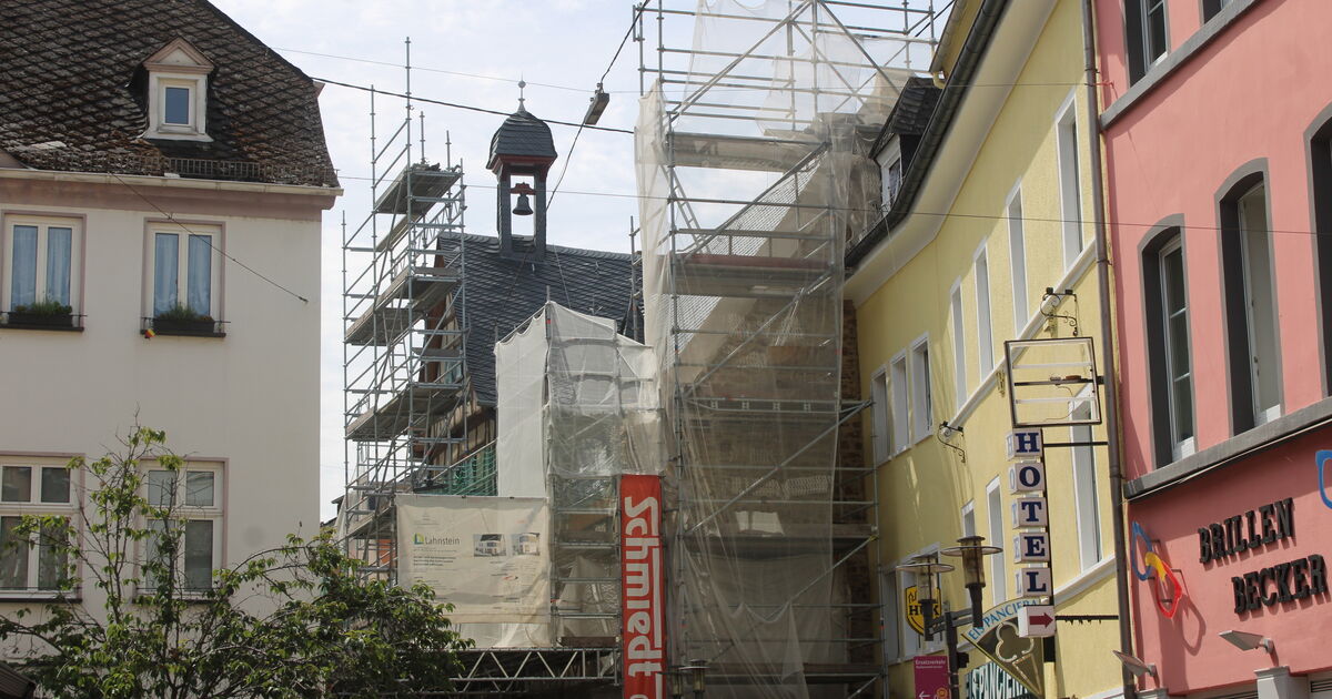 Lahnstein, your construction sites: Old Town Hall: Facade finished at the ...