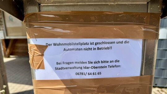 Der Wohnmobilstellplatz in der Tiefensteiner Straße ist nach wie vor geschlossen.