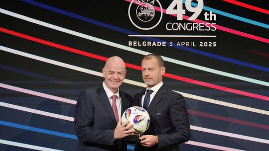 Gianni Infantino und Aleksander Ceferin