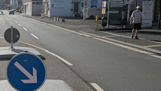 Ein seltener Moment der Ruhe auf der Betzdorfer Wilhelmstraße.