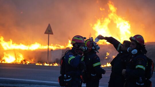 Flächenbrand in Griechenland